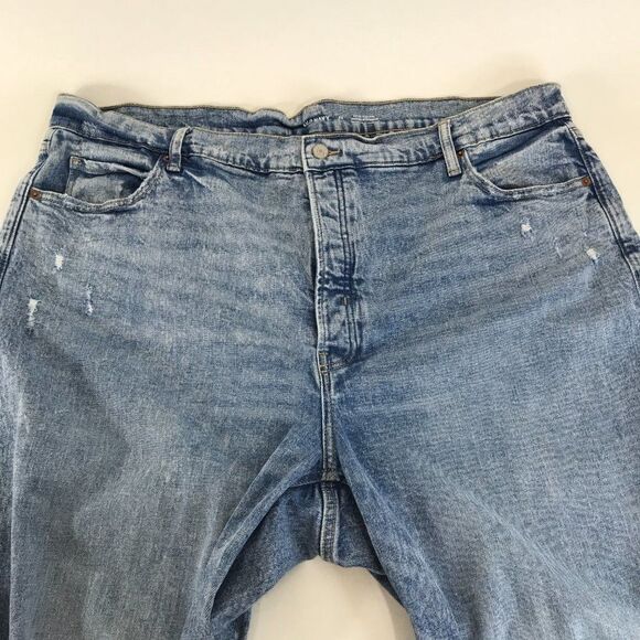 Old Navy Extra High Rise Sky-Hi Straight Jeans Women's Plus Size 24 Button-Fly - Picture 5 of 14